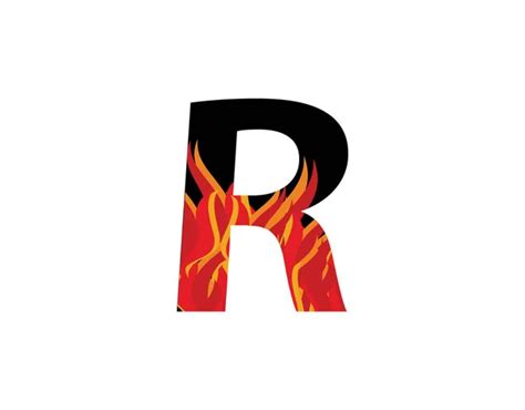 100,000 Fire letter r Vector Images | Depositphotos