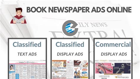 Newspaper Advertisement How To Book Newspaper Ad Online Newspaper