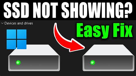 How To Fix New SSD Not Showing Up On Windows 10 11 YouTube