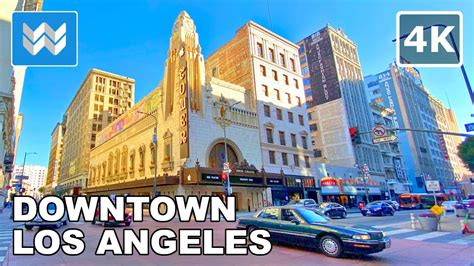 [4k] Broadway Street In Downtown Los Angeles California Walking Tour