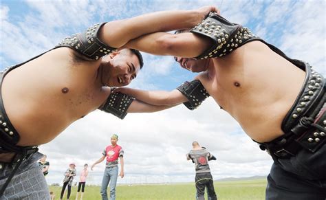 Mongolian Wrestling Naadam