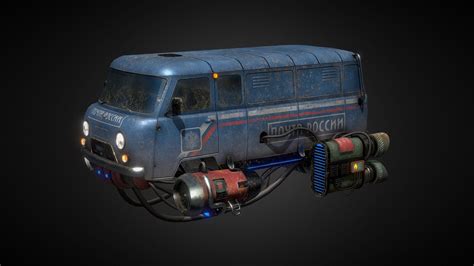 Soviet Flying Car Bukhanka - Buy Royalty Free 3D Model