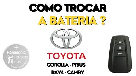 COMO TROCAR A BATERIA DA CHAVE DE PRESENÇA DO TOYOTA COROLLA CAMRY