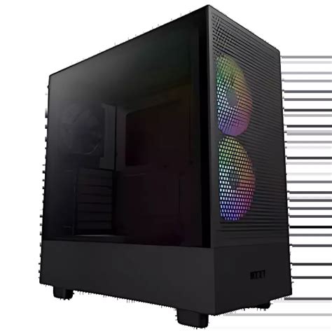 Nzxt H Flow Rgb Airflow Black Case In Uae