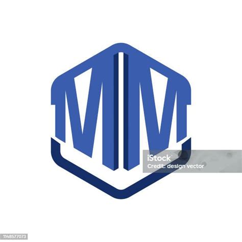 M Huruf Logo Vektor M Huruf Desain Logo Vektor Ilustrasi Template