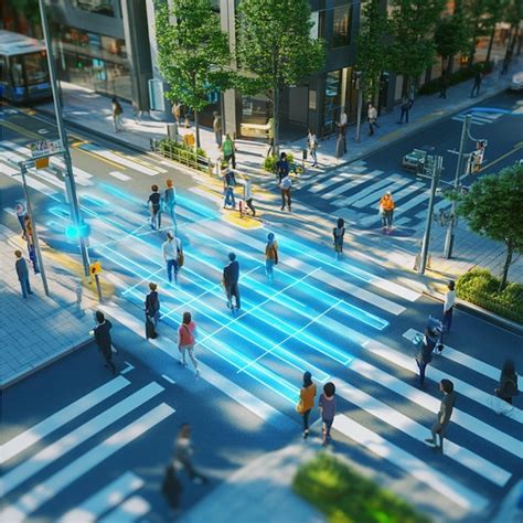 A Pedestrianfriendly Smart City Area With Aipowered Crosswalks And Realtime Pedestrian Tracking