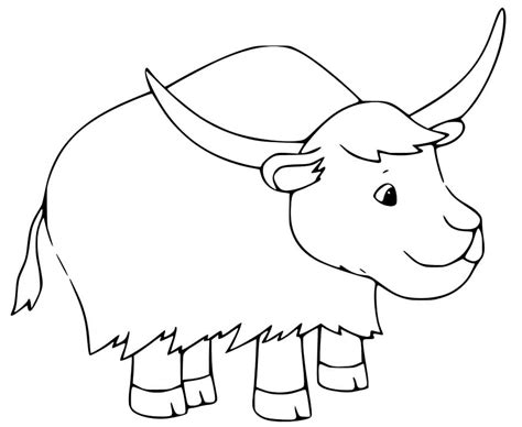 A Normal Yak Coloring Play Free Coloring Game Online