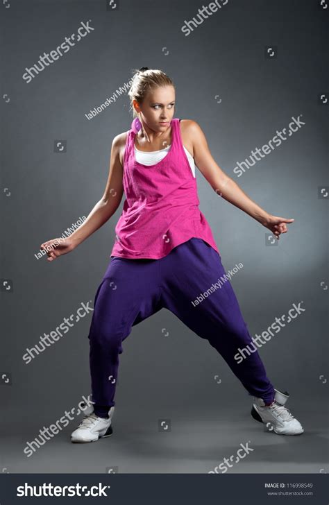 Beautiful Sexy Blonde Girl Sports Clothes Stock Photo 116998549 Shutterstock