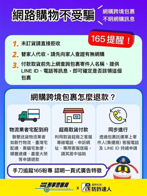 防詐專區 透過社群平臺facebook、line、instagram等購物，滿心期待打開包裹，卻發現是實品與當初廣告介紹落差甚大的跨境商品