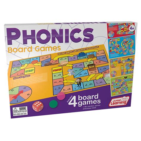 Phonics Board Games - JRL422 | Junior Learning | Language Arts