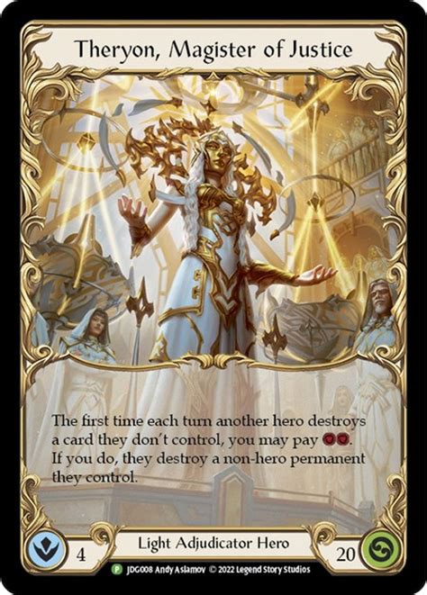 Theryon Magister Of Justice Flesh And Blood Promo Cards Flesh And