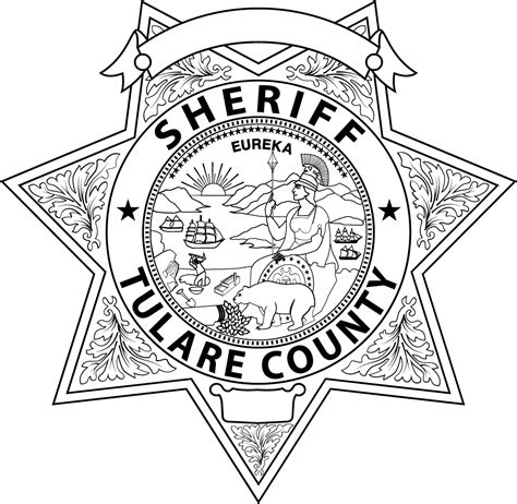 Tulare County Sheriff California Sheriff Star Badge Vector Inspire Uplift