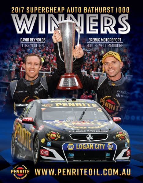 Poster - 102B - 2017 Bathurst 1000 winners - Supercar Xtra Magazine