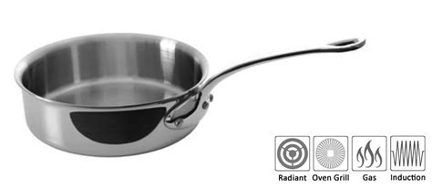 Mauviel M’Cook – Stainless Steel Sauteuse with Bronze Handle – AngelStar