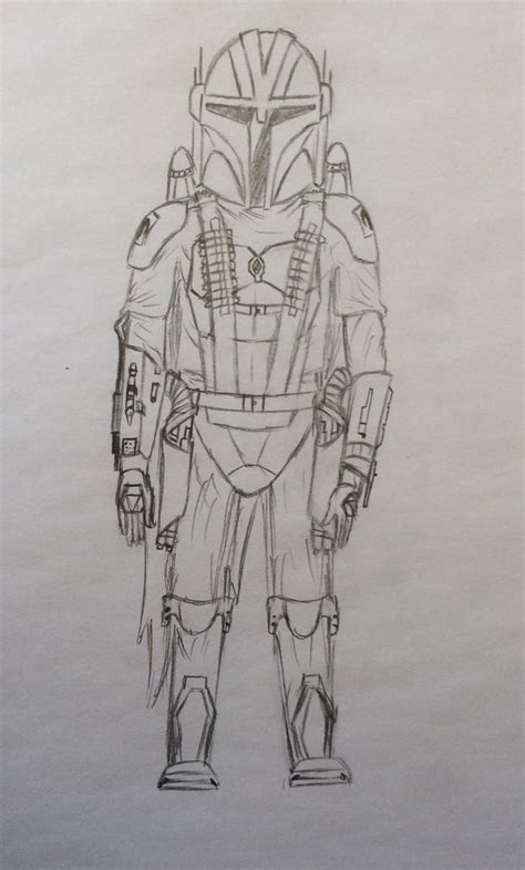 Mandalorian Sketch By Starlightsynthonies On Deviantart