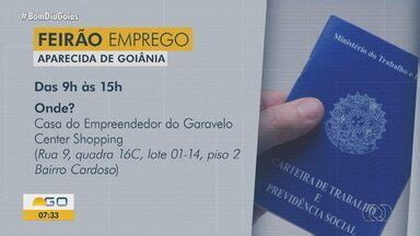 Bom Dia Go Aparecida De Goi Nia Realiza Feir O De Vagas De Emprego