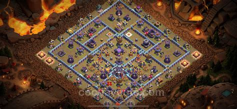 Best Anti 2 Stars War Base Th15 With Link Anti Air Electro Dragon