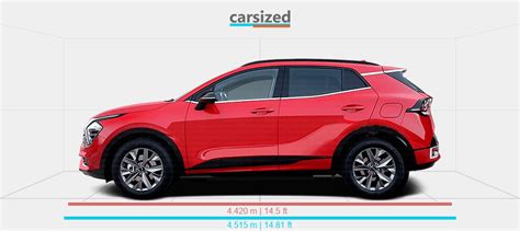 Dimensions Kia Sportage 2021 Present Vs Kia Niro 2021 Present