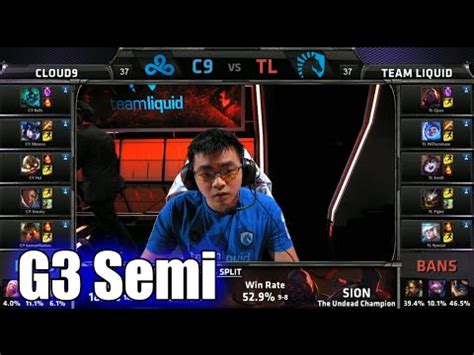 Cloud 9 Vs Team Liquid Game 3 Semi Finals S5 NA LCS Spring 2015