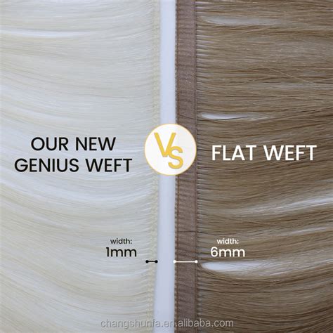 New Genius Weft Hair Extensions Invisible Single Weft Double Drawn