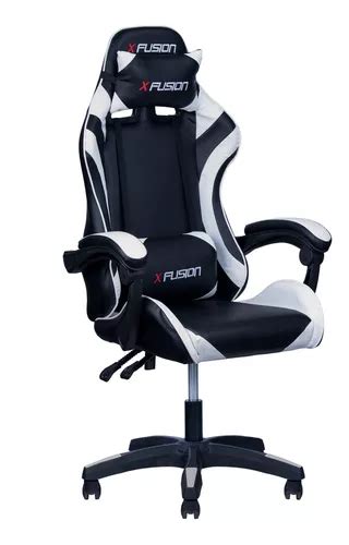 Cadeira Gamer X Fusion C Preta Branca Parcelamento Sem Juros