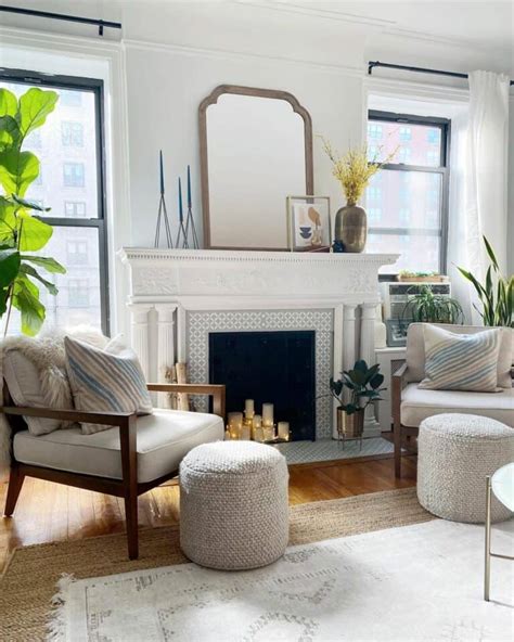 Living Room With Fireplace and Modern Farmhouse Décor Soul Lane