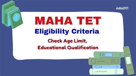 Maha Tet Eligibility Criteria Age Limit