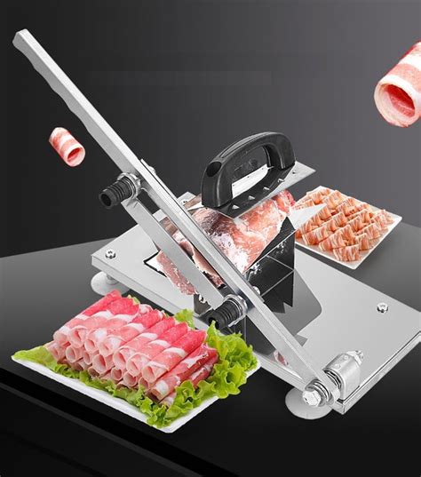 Manual Meat Slicer Bone Cutter Ribs Chicken Cutter Stainless Steel Cut