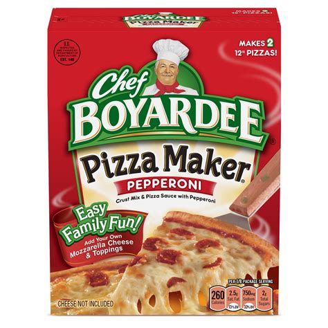 Chef Boyardee Pepperoni Pizza Kit Home Make And Bake Box 3185 Oz