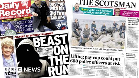 Scotland S Papers Sex Offender On The Run