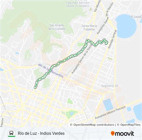 Ruta 4405 Horarios Paradas Y Mapas Indios Verdes Actualizado