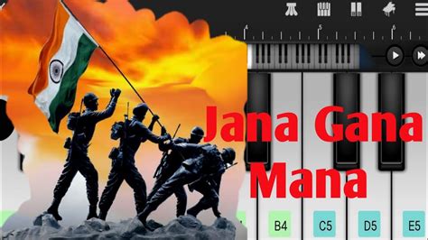 Jana Gana Mana Piano Tutorial Perfect Piano Tranding Youtube