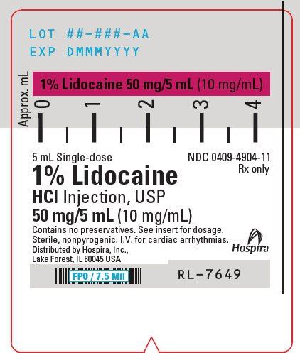 Lidocaine Fda Prescribing Information Side Effects And Uses