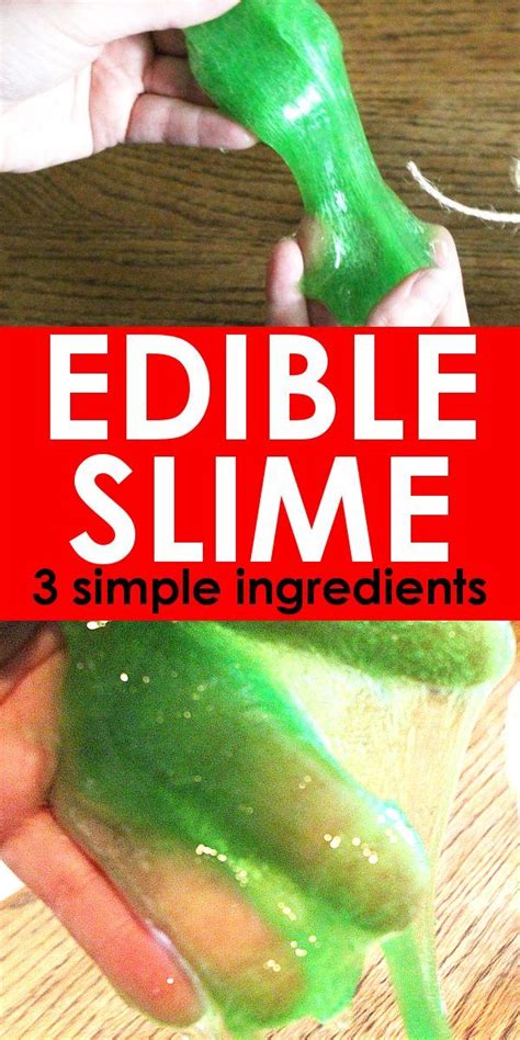 Easy Edible Slime With Gummy Bears Just 3 Simple Ingredients Edible Slime Edible Slime