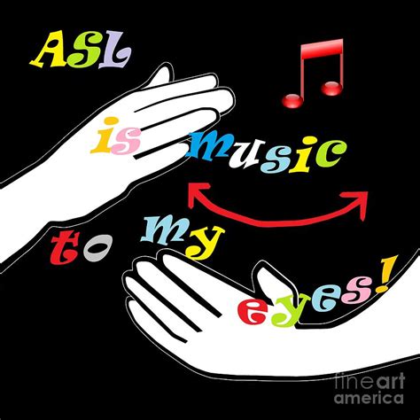 ASL is Music to my EYES Painting by Eloise Schneider Mote - Fine Art ...