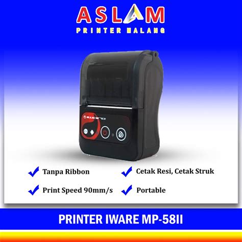 Jual Printer Bluetooth Mini Thermal Mm Mp Dan Mp Ii Cetak Resi