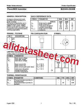 BUK455 Datasheet(PDF) - NXP Semiconductors