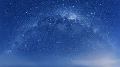 HD Wallpaper Stock Mac OS X Starry Sky 5K Stars Milky Way Blue