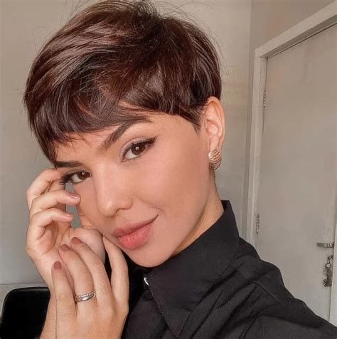 Cute And Sassy Brunette Pixie Ideas Styleoholic