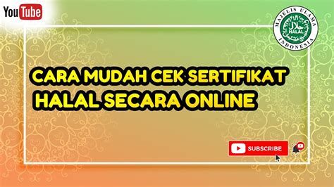 Cara Cek Sertifikat Halal Produk Secara Online Sertifikasi Halal