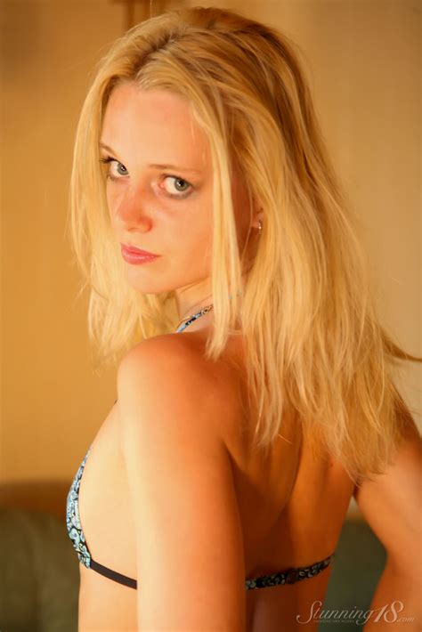 18 Year Old Blonde Petrina T Does Away With Her Bikini To Go Nude In