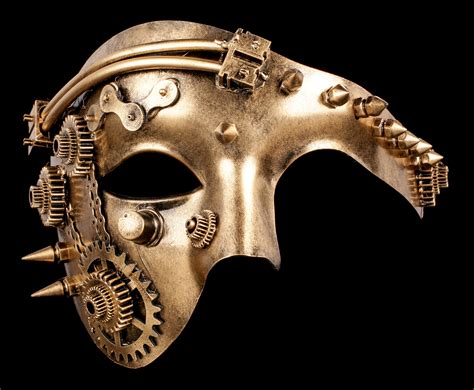 Steampunk Mask Mechanic Face Figuren Shopde