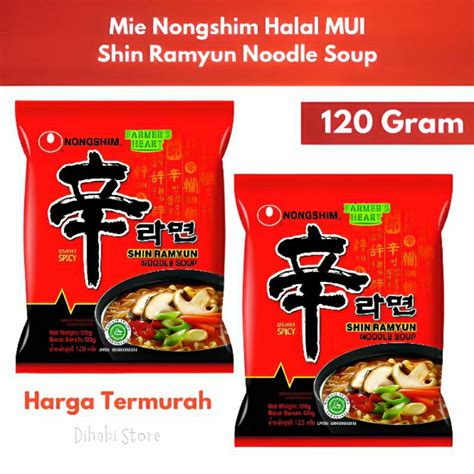 Jual Shin Ramyun Noodle Soup Mie Korea Nongshim Halal Mui Expired Mei