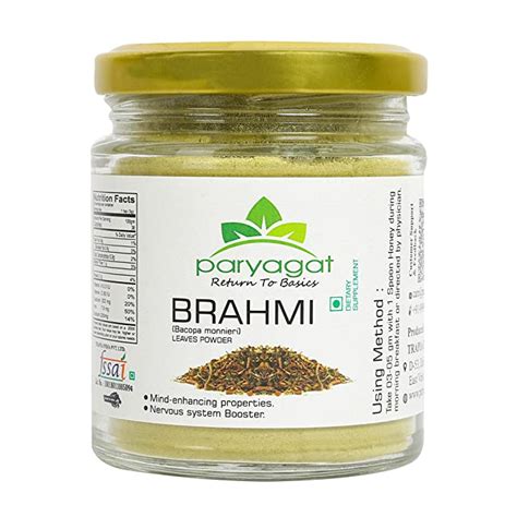 Paryagat Pure And Natural Brahmi Leaves Powder Bacopa Monnieri