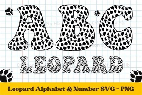 ABC Leopard Alphabet Letters PNG SVG Graphic By Creation By HB