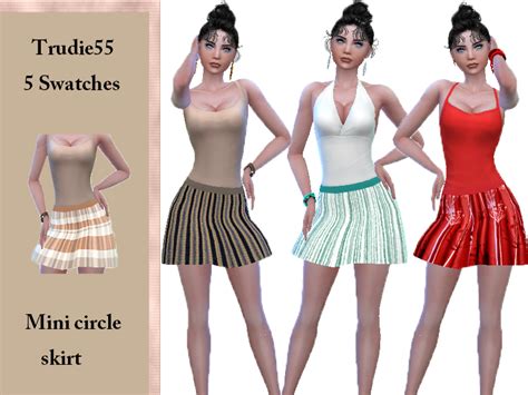 The Sims Resource Mini Circle Skirt