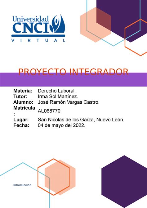 Proyecto Integrador Derecho Laboral Introducci N Proyecto Integrador