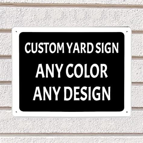 Amazon Custom Signs Outdoor Metal Sign Customized Personalized