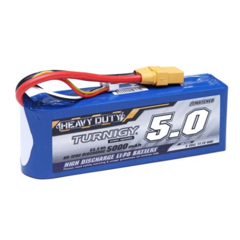 Batería LiPo Turnigy Uso Pesado 5000mAh 3S 60 120C SANDOROBOTICS