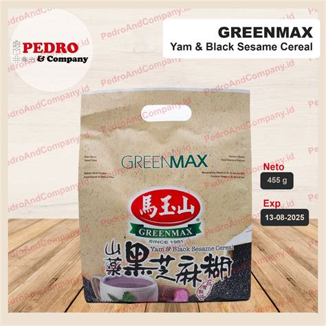 Greenmax Yam Black Sesame Cereal Sachets X Gr Shopee Philippines